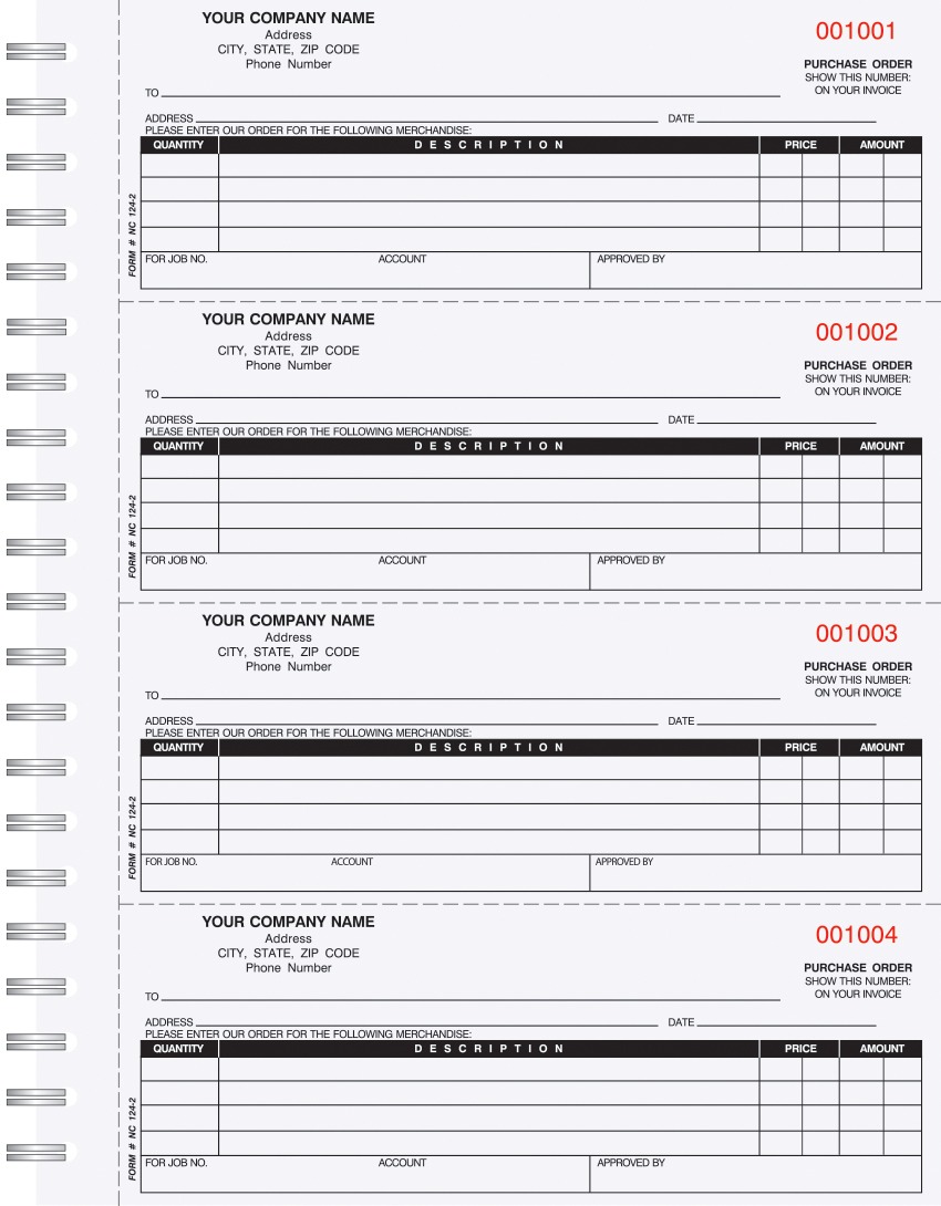 Purchase Order Book