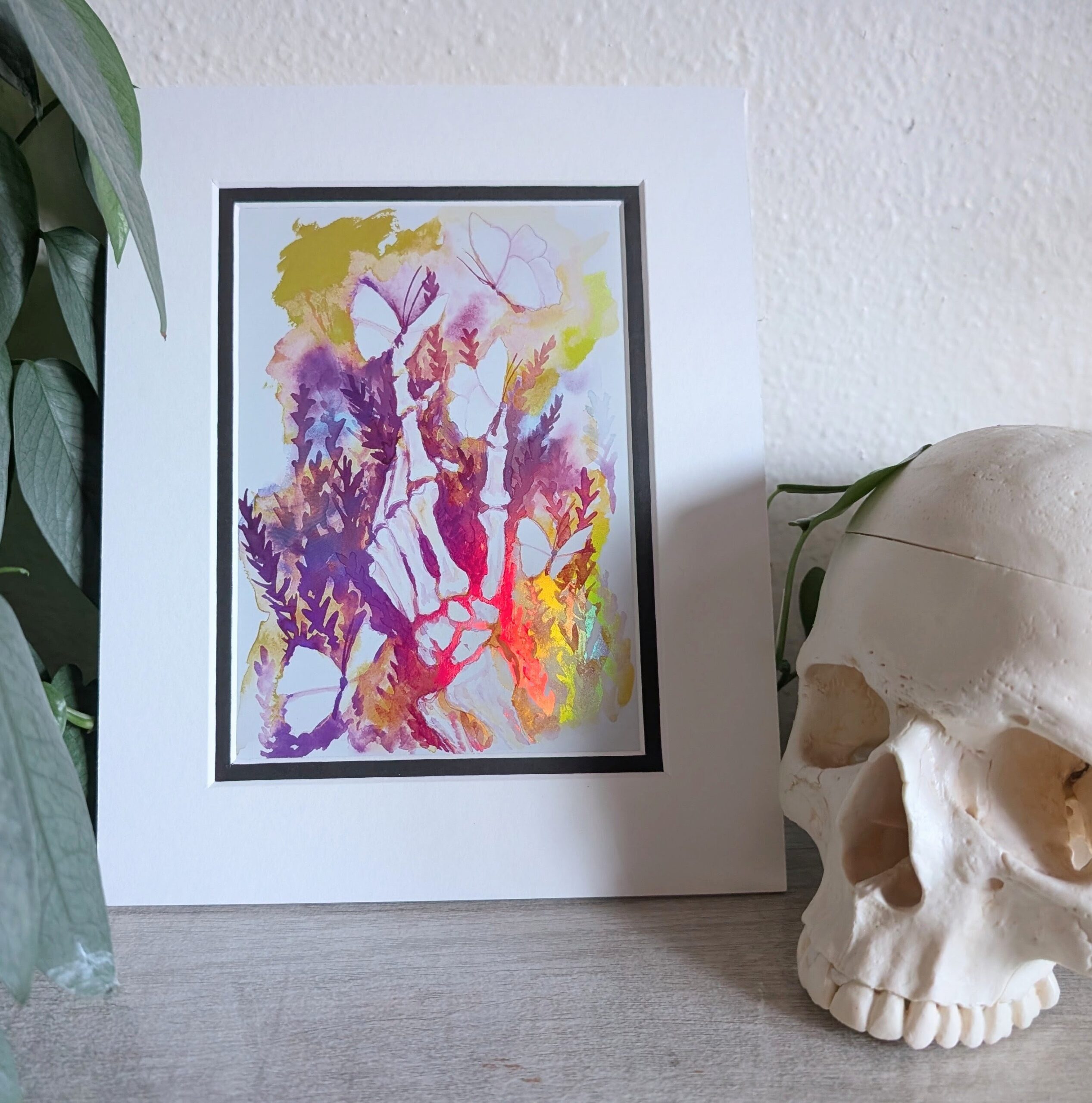 Holographic Print "Flowers Keeping Secrets"