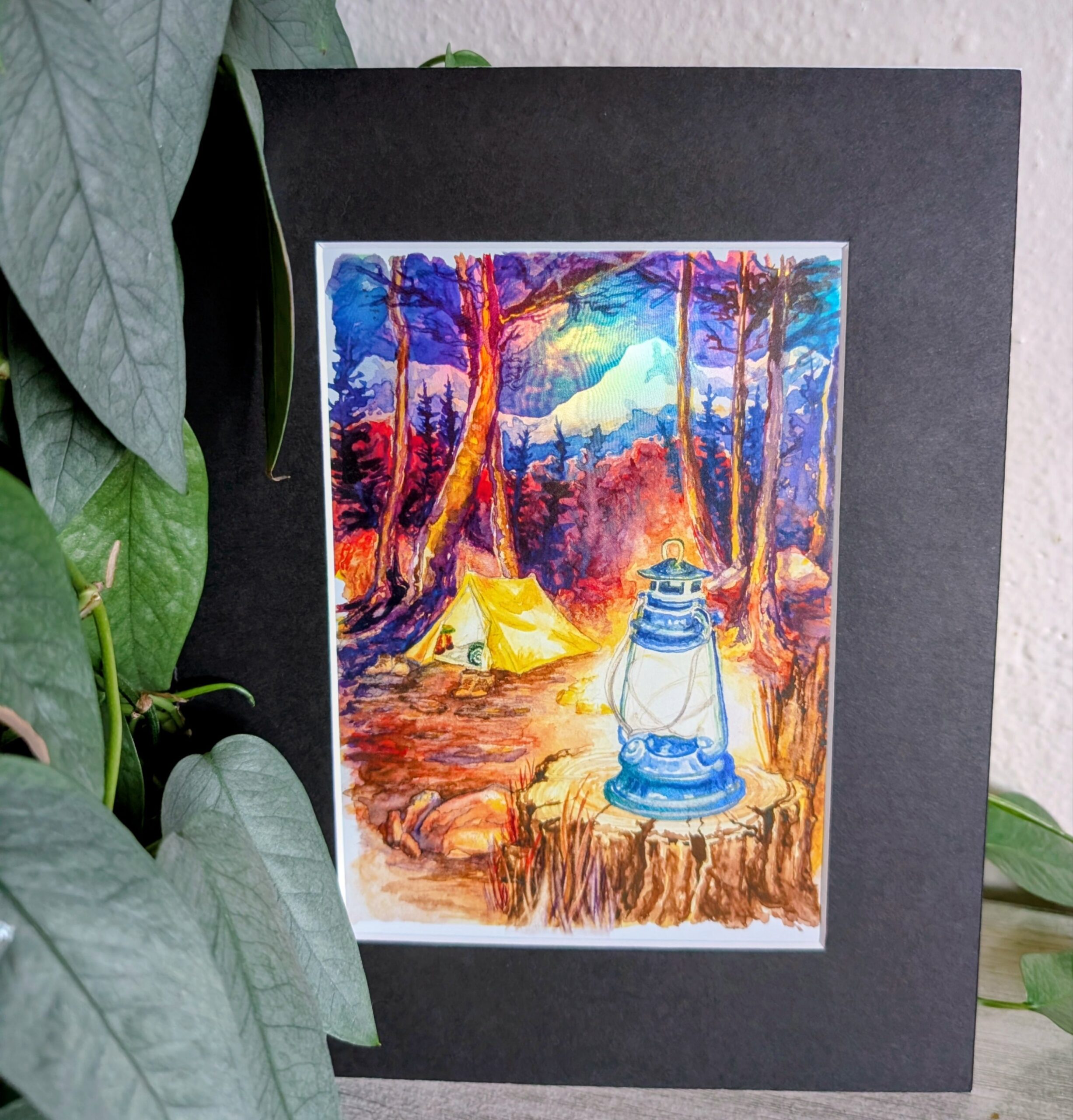 Holographic Print "Setting up Camp"
